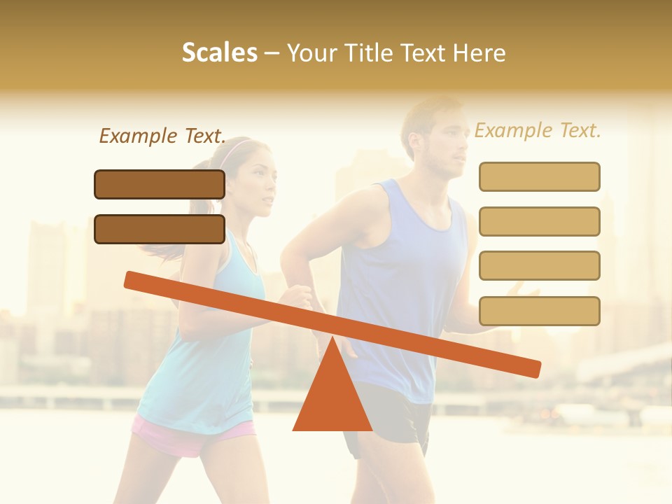 Two Fitness Fit PowerPoint Template