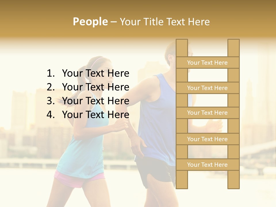 Two Fitness Fit PowerPoint Template