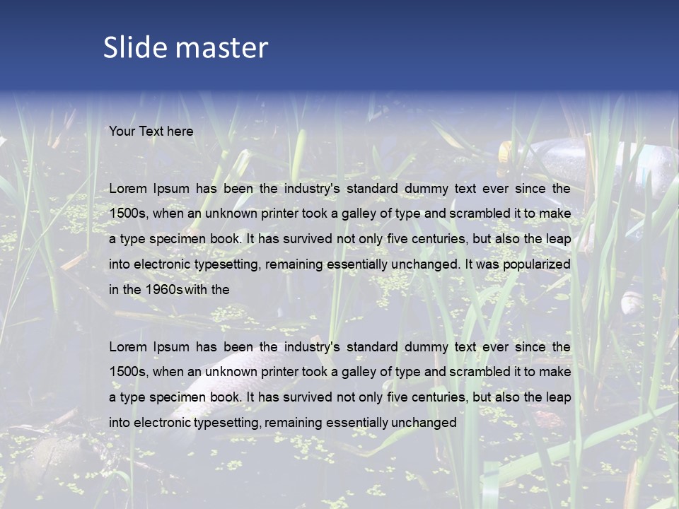Garbage Destroyed Poisoned PowerPoint Template