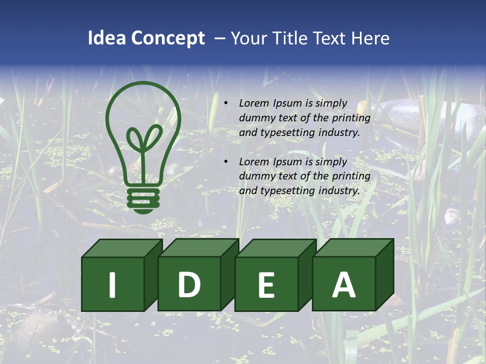 Garbage Destroyed Poisoned PowerPoint Template