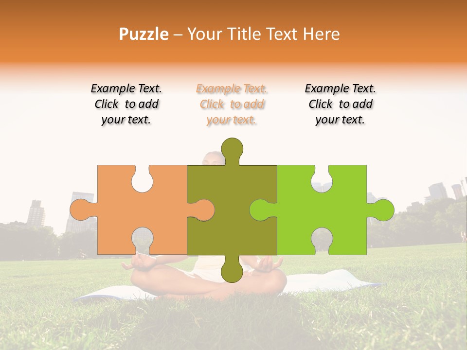 Mixed Race Position Balance PowerPoint Template