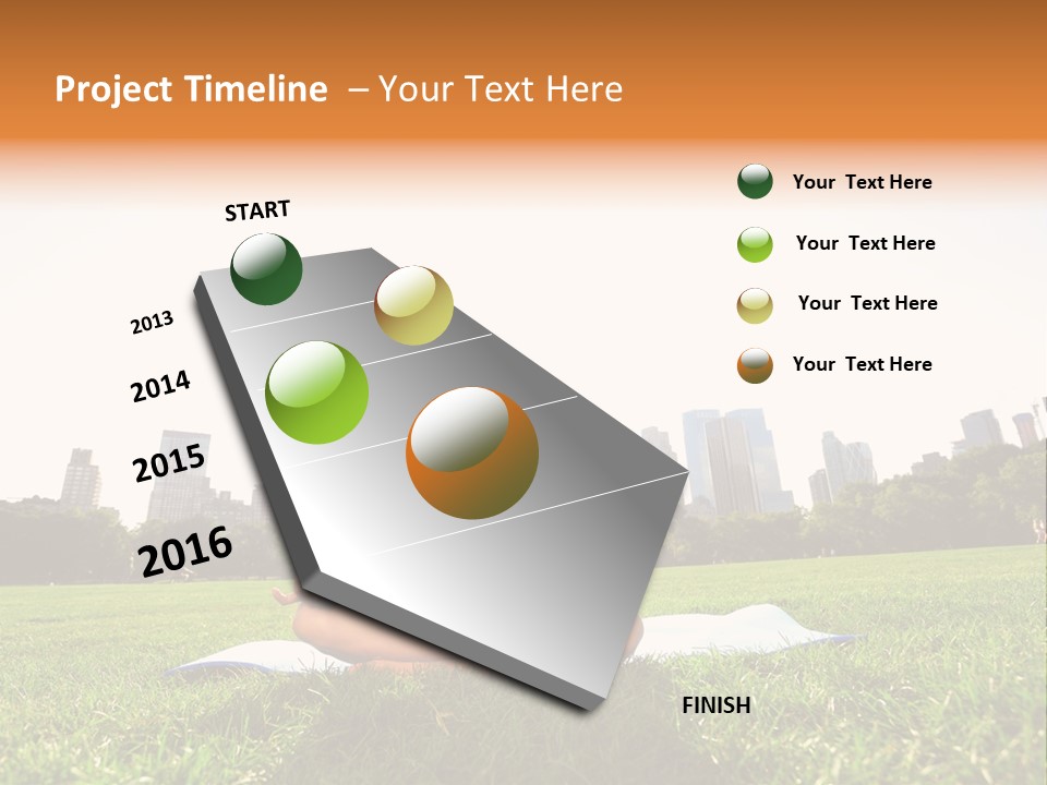 Mixed Race Position Balance PowerPoint Template