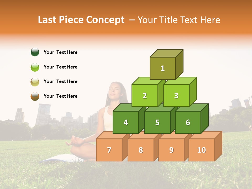 Mixed Race Position Balance PowerPoint Template