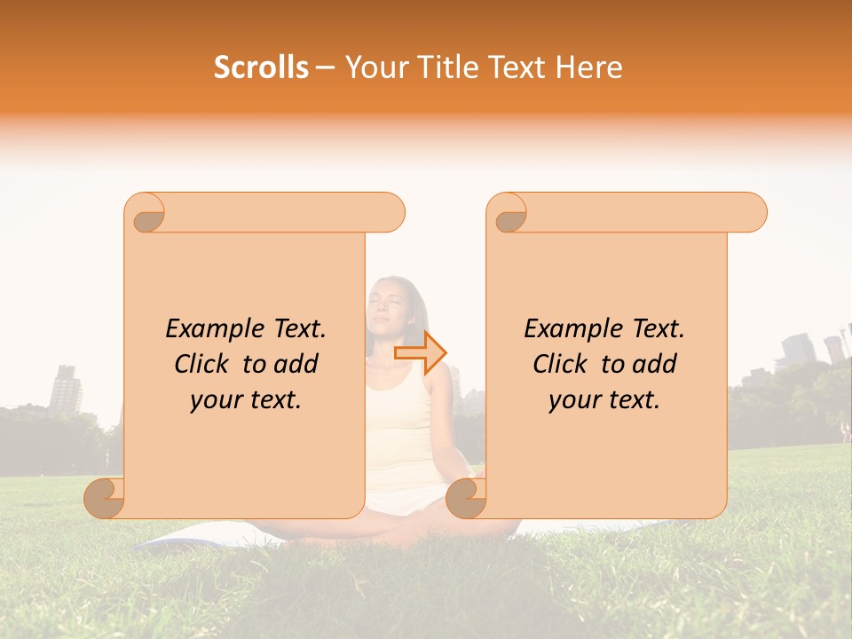Mixed Race Position Balance PowerPoint Template