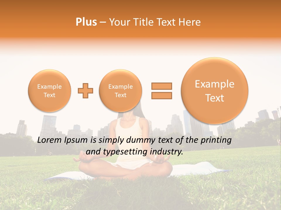 Mixed Race Position Balance PowerPoint Template