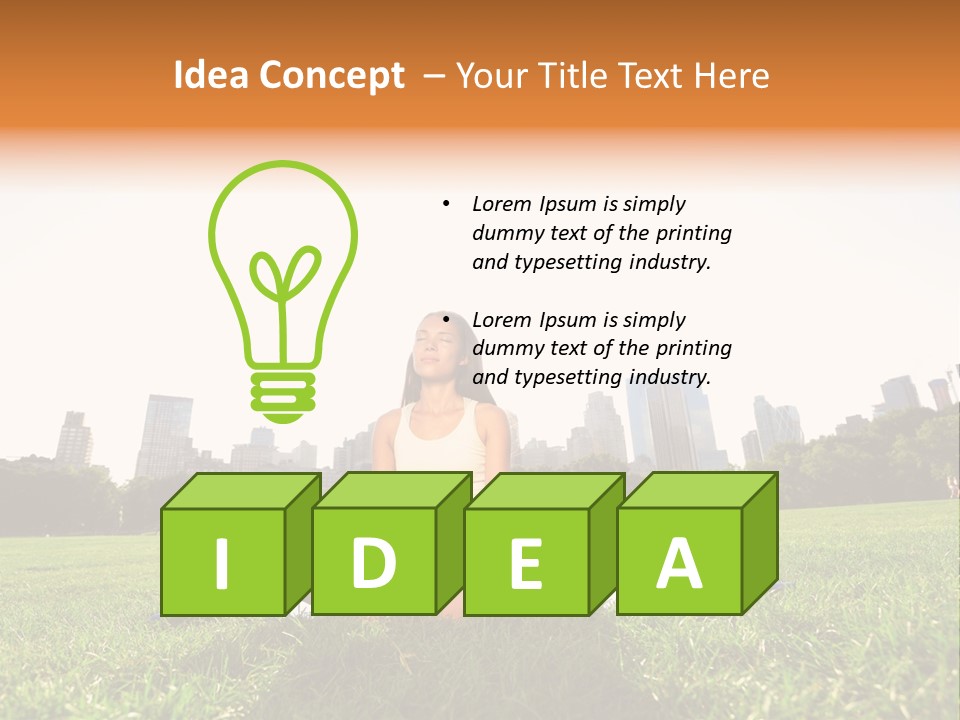 Mixed Race Position Balance PowerPoint Template