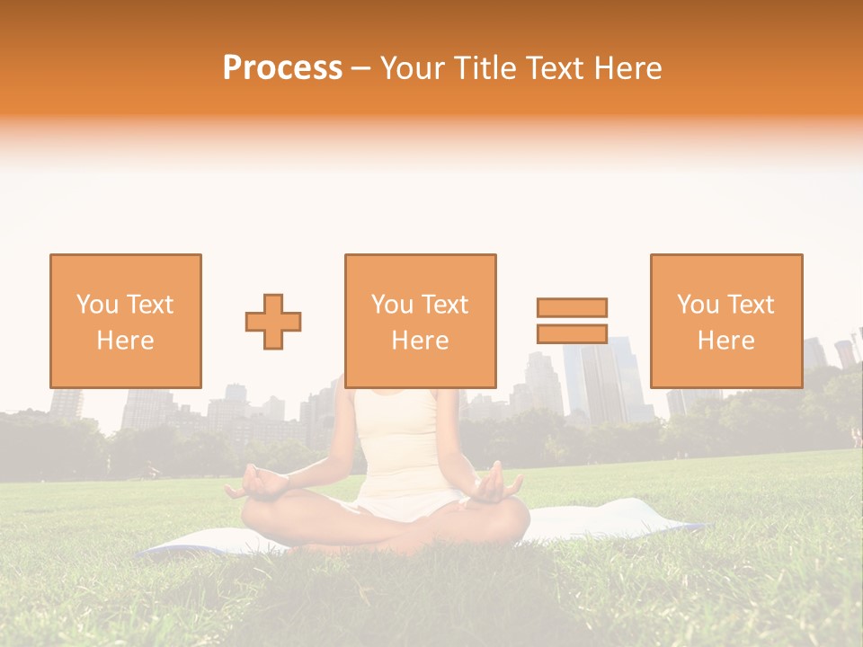 Mixed Race Position Balance PowerPoint Template