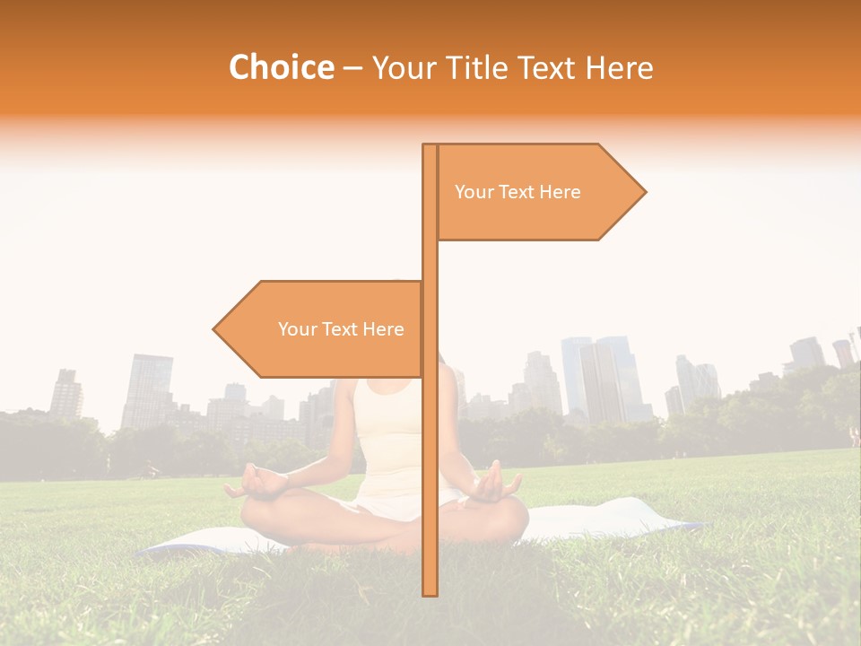 Mixed Race Position Balance PowerPoint Template