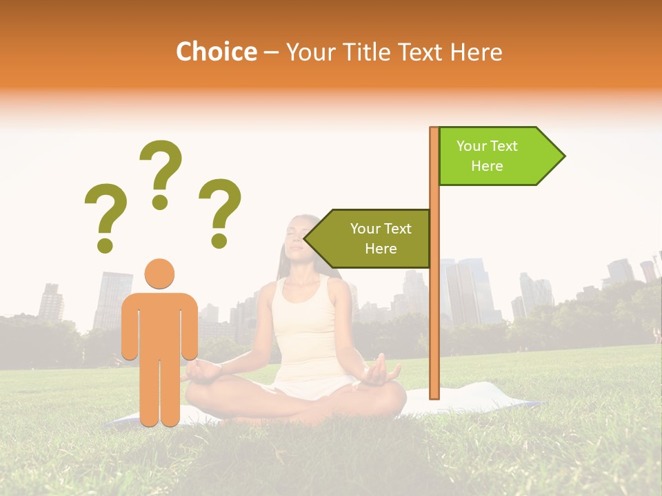 Mixed Race Position Balance PowerPoint Template