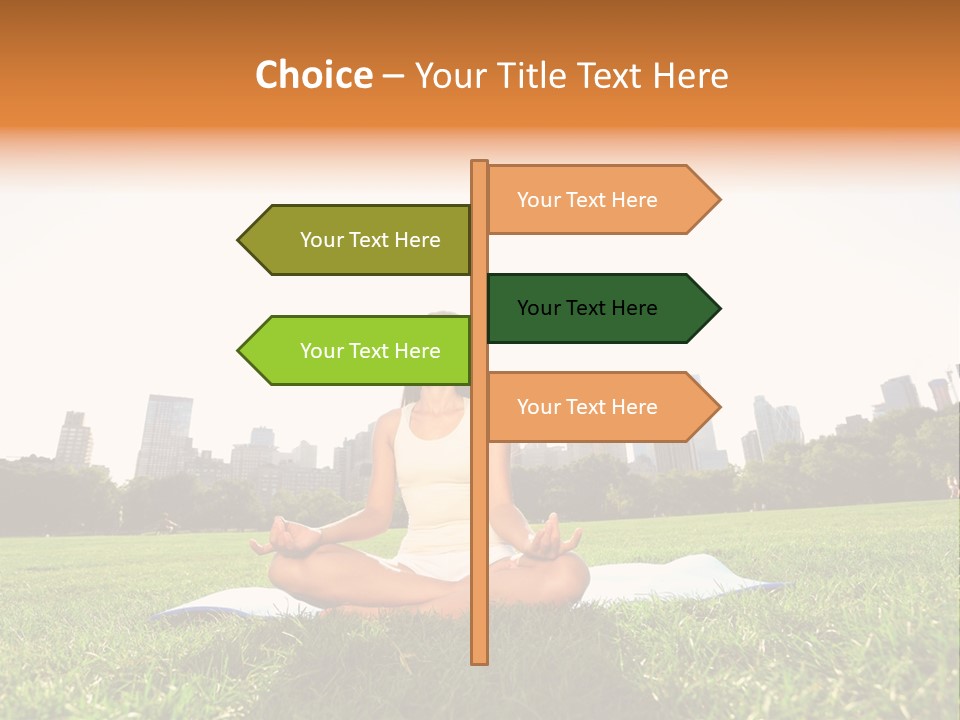 Mixed Race Position Balance PowerPoint Template