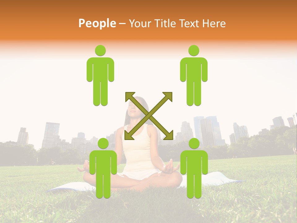 Mixed Race Position Balance PowerPoint Template