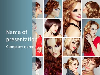 Eyeshadow Long Makeup PowerPoint Template