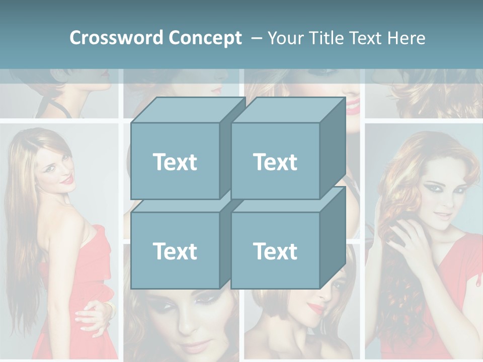 Eyeshadow Long Makeup PowerPoint Template