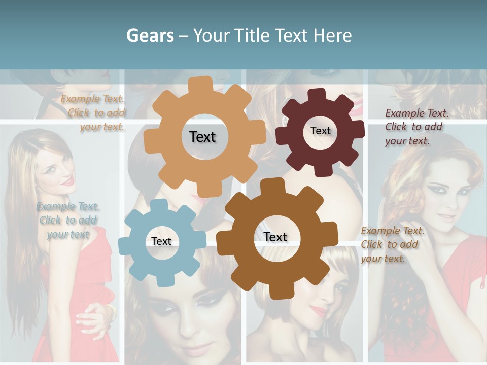 Eyeshadow Long Makeup PowerPoint Template