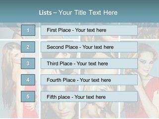 Eyeshadow Long Makeup PowerPoint Template