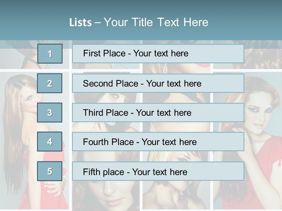 Eyeshadow Long Makeup PowerPoint Template