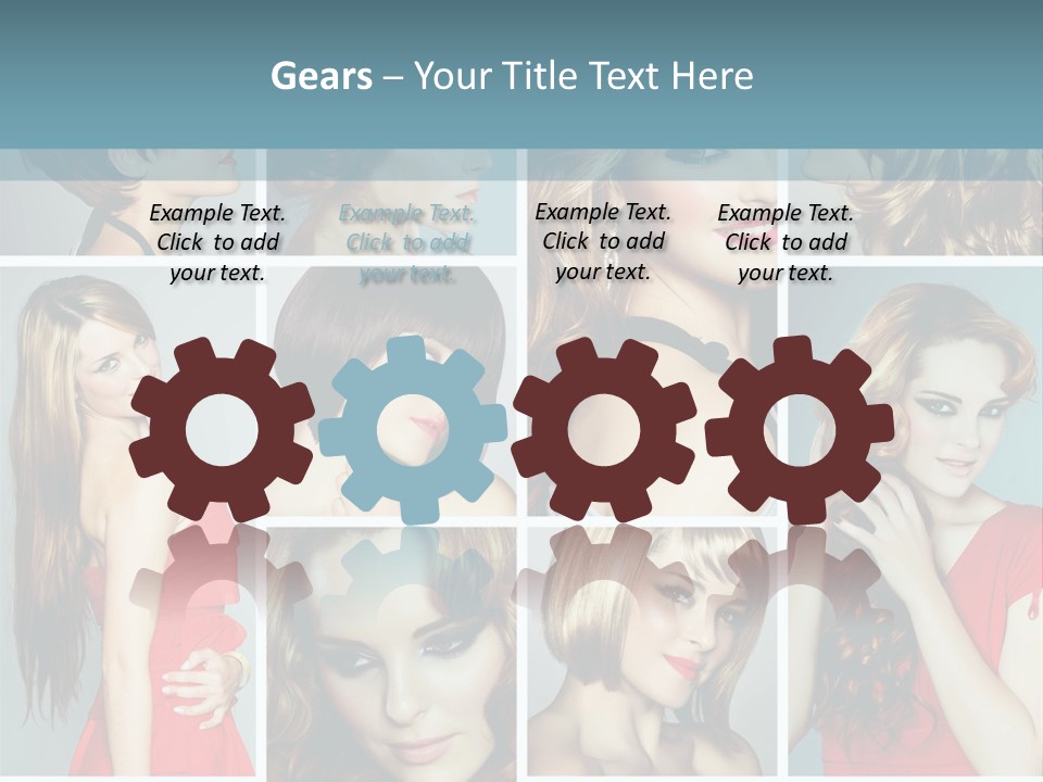 Eyeshadow Long Makeup PowerPoint Template