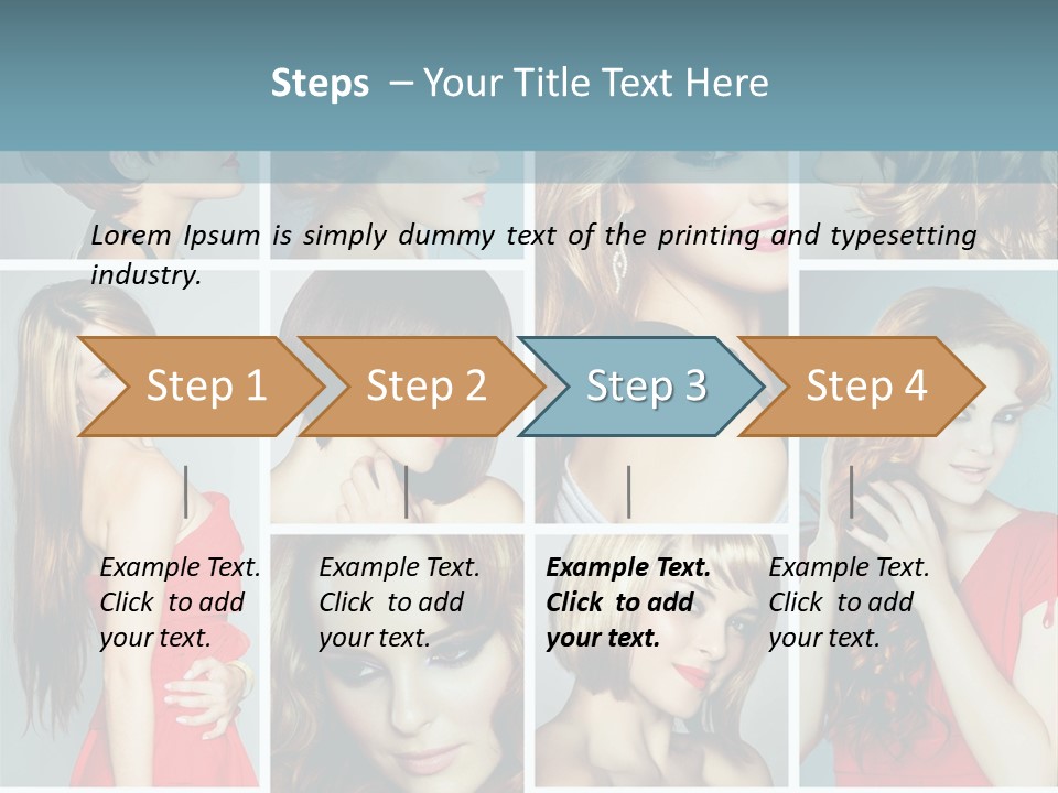 Eyeshadow Long Makeup PowerPoint Template