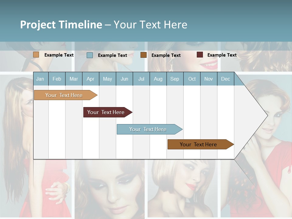 Eyeshadow Long Makeup PowerPoint Template