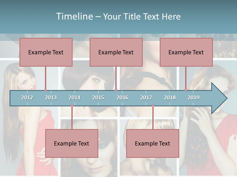 Eyeshadow Long Makeup PowerPoint Template
