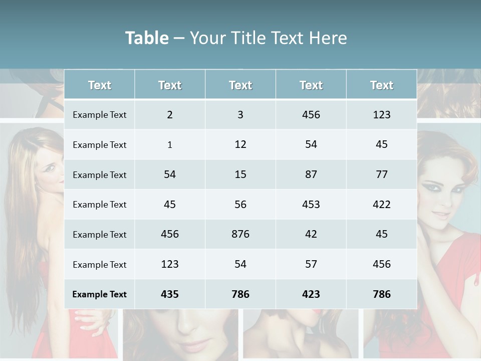 Eyeshadow Long Makeup PowerPoint Template