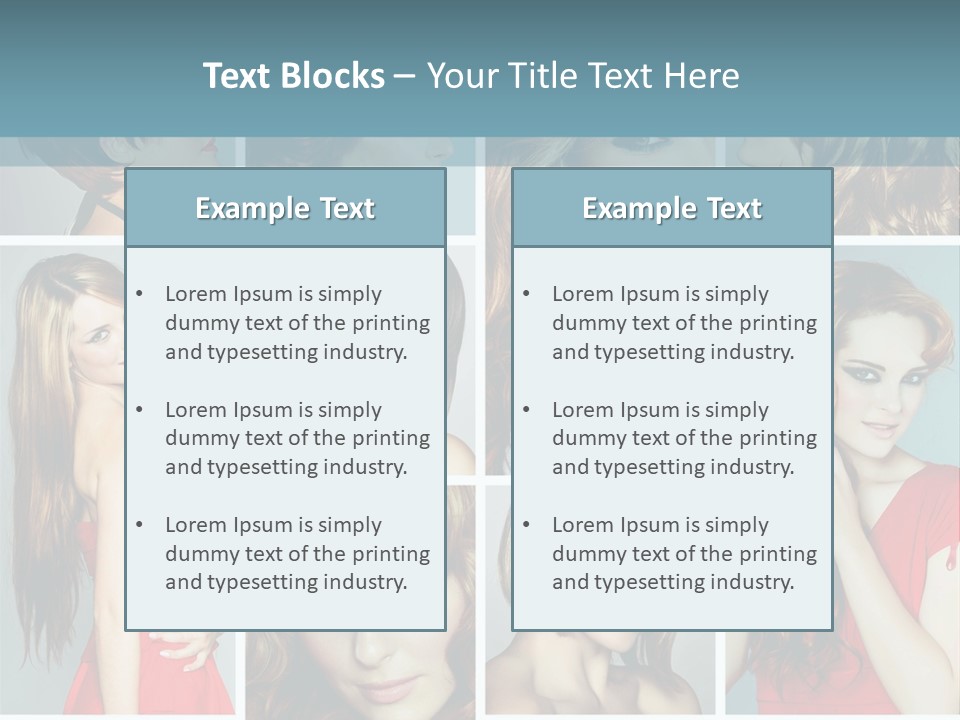 Eyeshadow Long Makeup PowerPoint Template