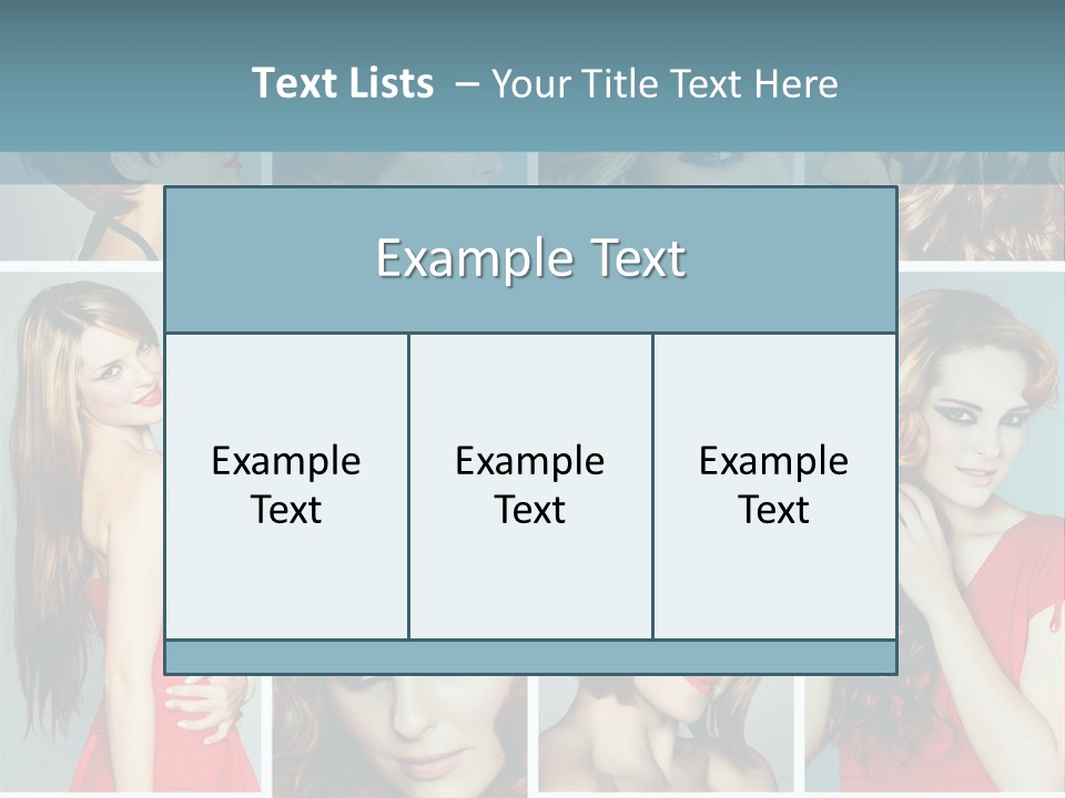 Eyeshadow Long Makeup PowerPoint Template