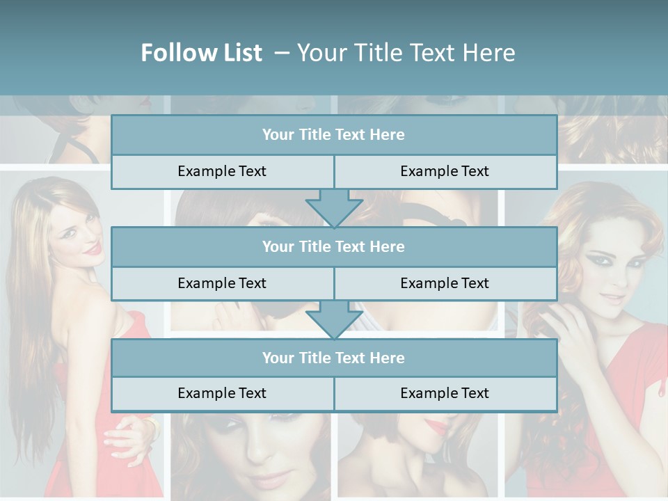 Eyeshadow Long Makeup PowerPoint Template