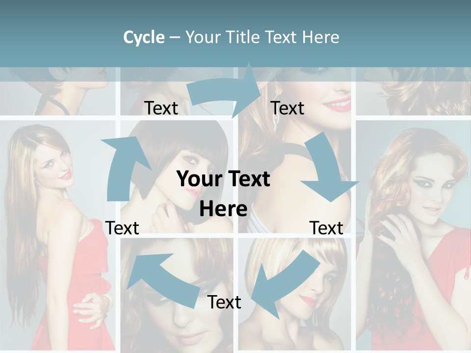 Eyeshadow Long Makeup PowerPoint Template
