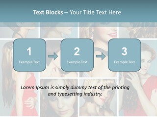 Eyeshadow Long Makeup PowerPoint Template