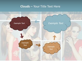 Eyeshadow Long Makeup PowerPoint Template