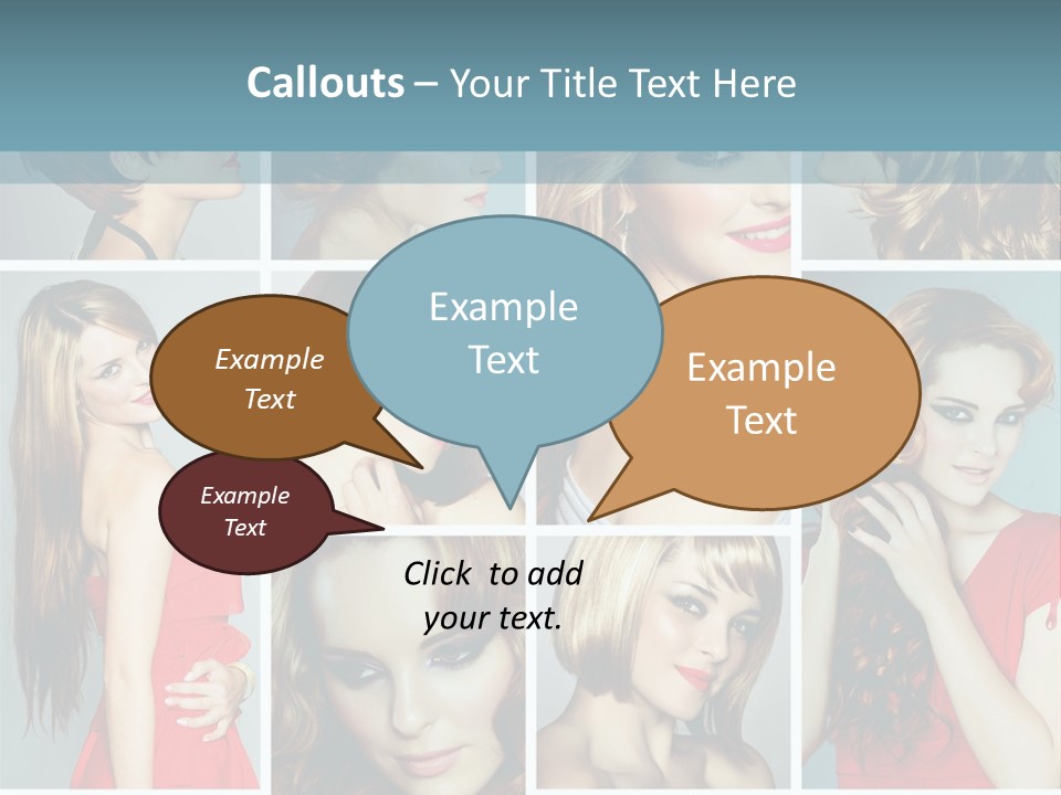 Eyeshadow Long Makeup PowerPoint Template