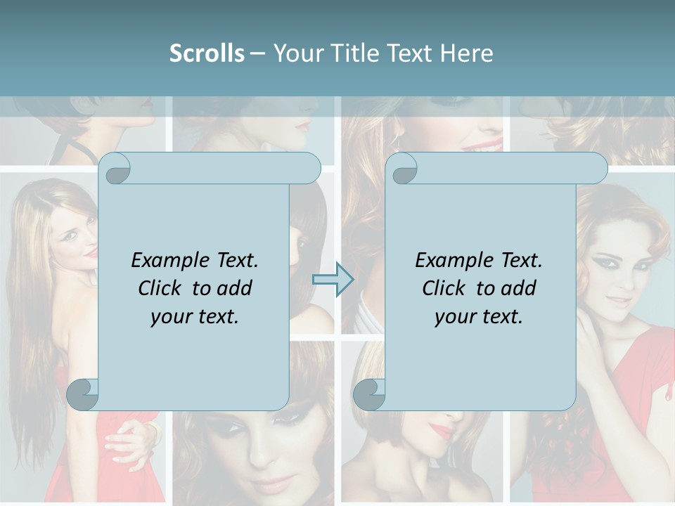 Eyeshadow Long Makeup PowerPoint Template