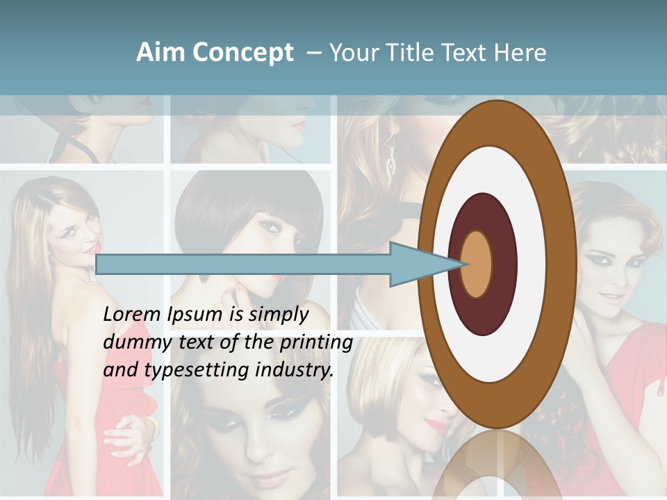 Eyeshadow Long Makeup PowerPoint Template