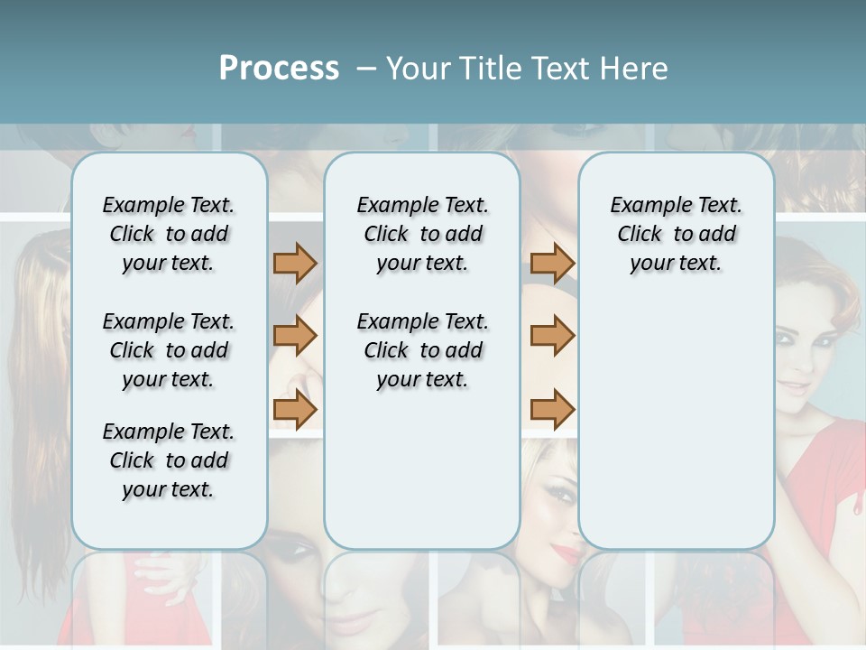 Eyeshadow Long Makeup PowerPoint Template