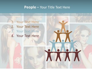 Eyeshadow Long Makeup PowerPoint Template