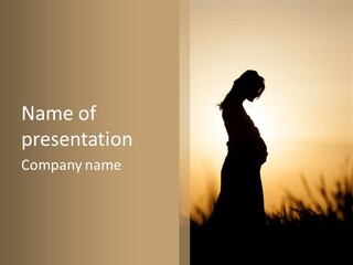 Person Young Woman PowerPoint Template