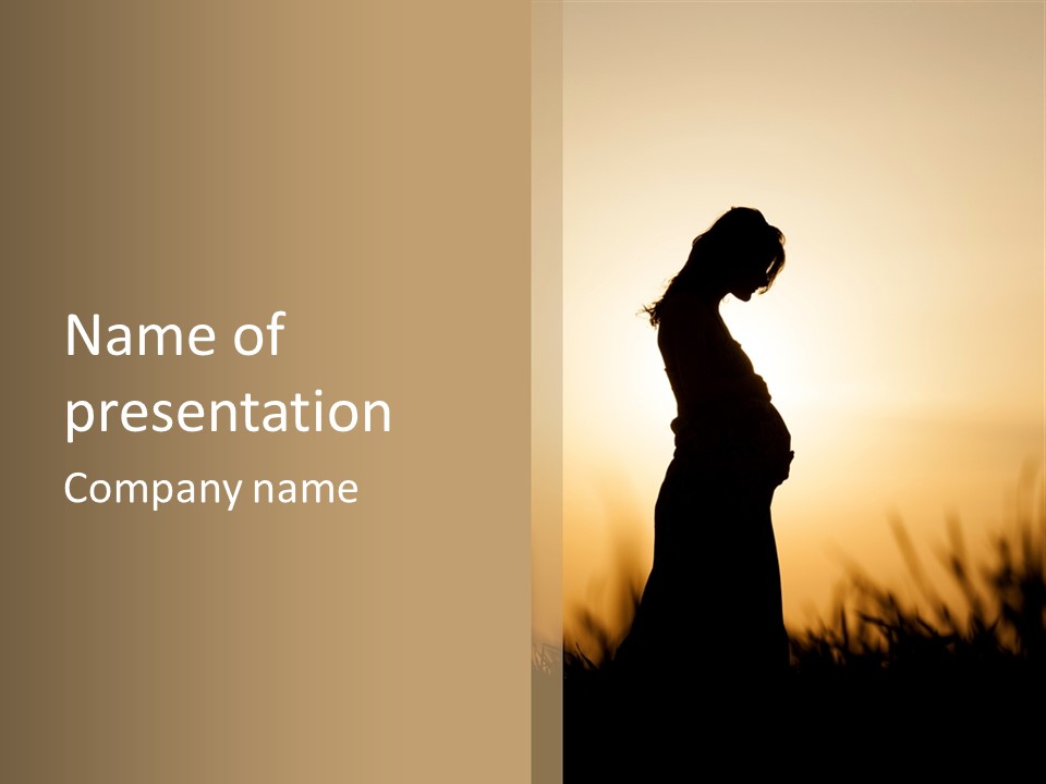 Person Young Woman PowerPoint Template