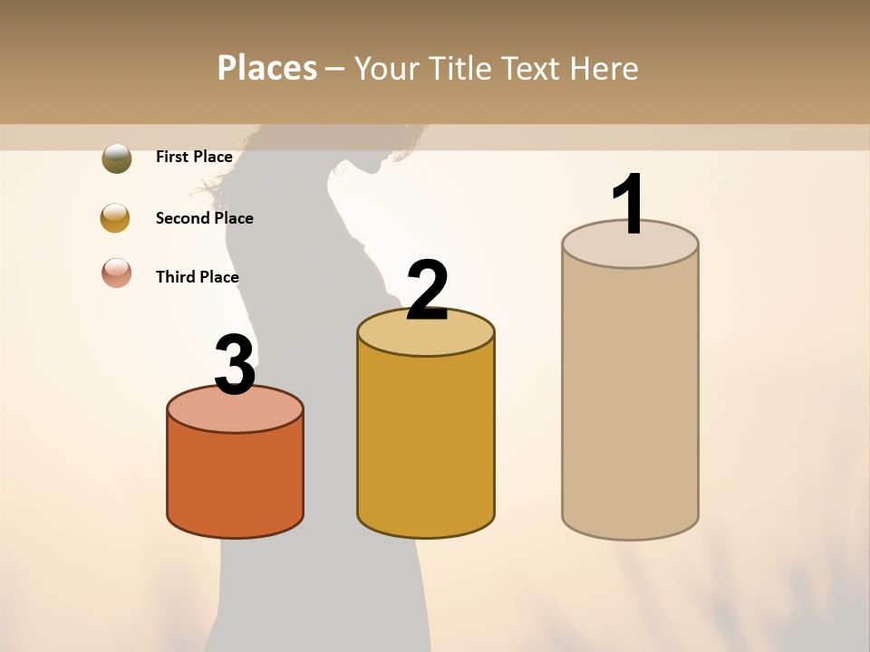 Person Young Woman PowerPoint Template