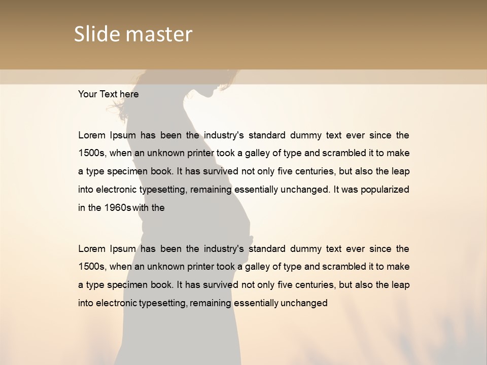 Person Young Woman PowerPoint Template