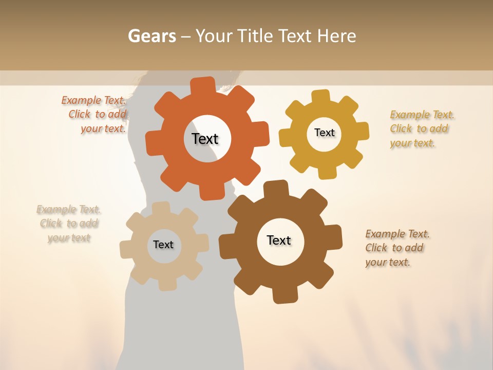 Person Young Woman PowerPoint Template