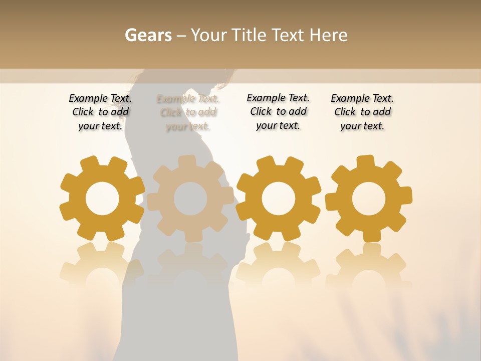 Person Young Woman PowerPoint Template