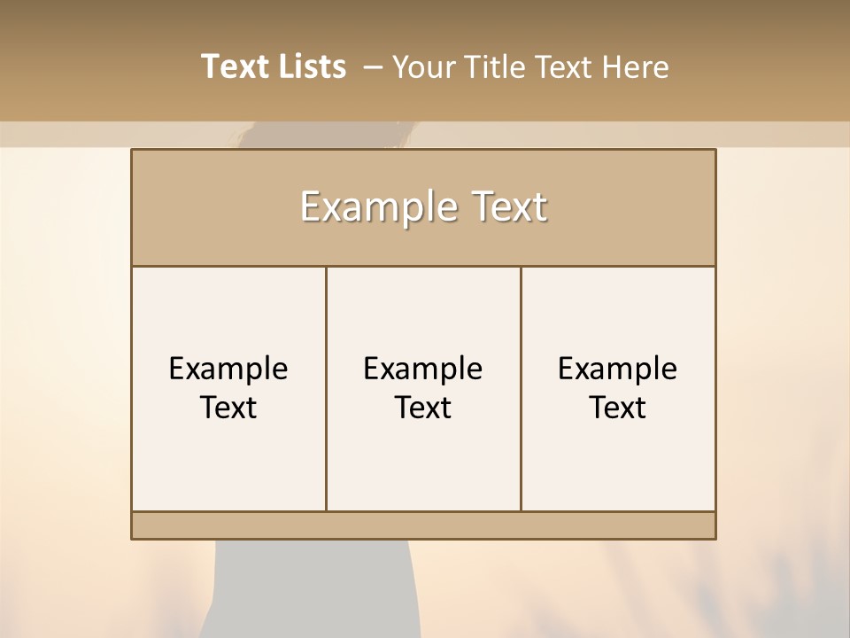 Person Young Woman PowerPoint Template