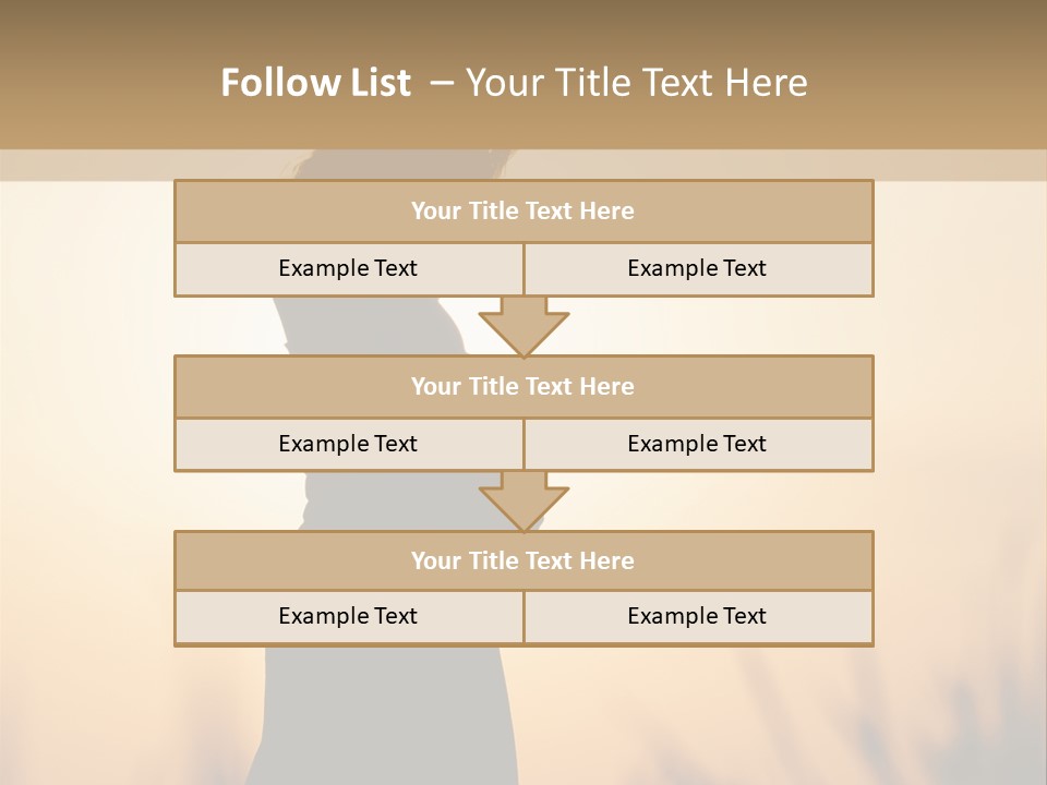 Person Young Woman PowerPoint Template