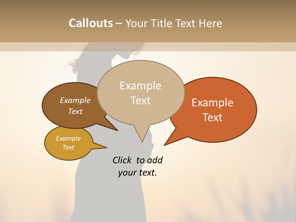 Person Young Woman PowerPoint Template