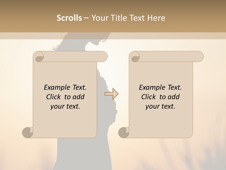 Person Young Woman PowerPoint Template