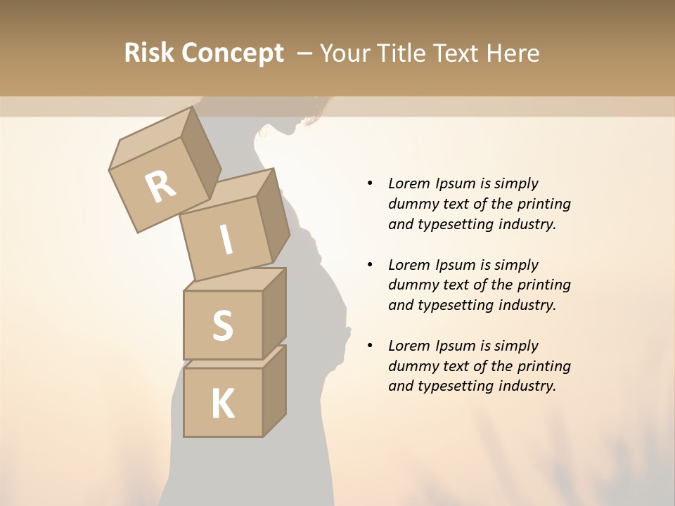 Person Young Woman PowerPoint Template