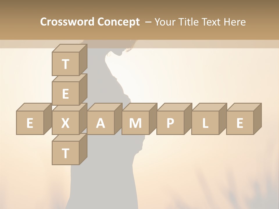 Person Young Woman PowerPoint Template