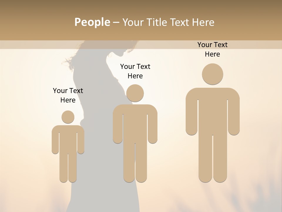 Person Young Woman PowerPoint Template