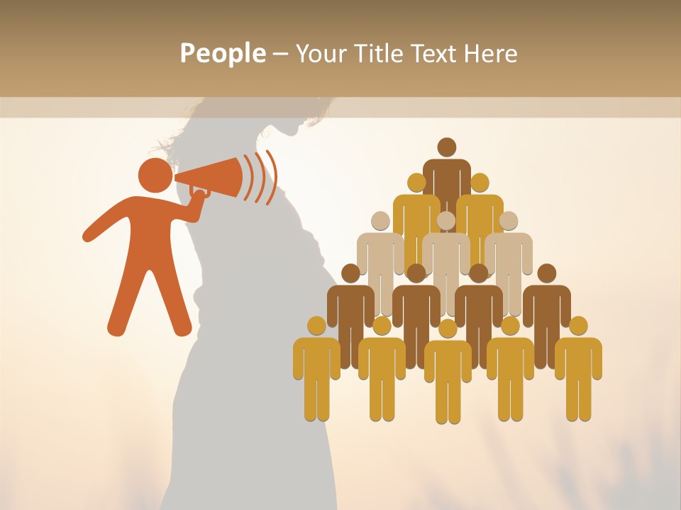 Person Young Woman PowerPoint Template